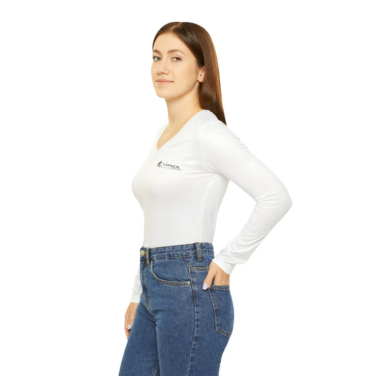 Women's Long Sleeve V-neck Shirt (AOP)