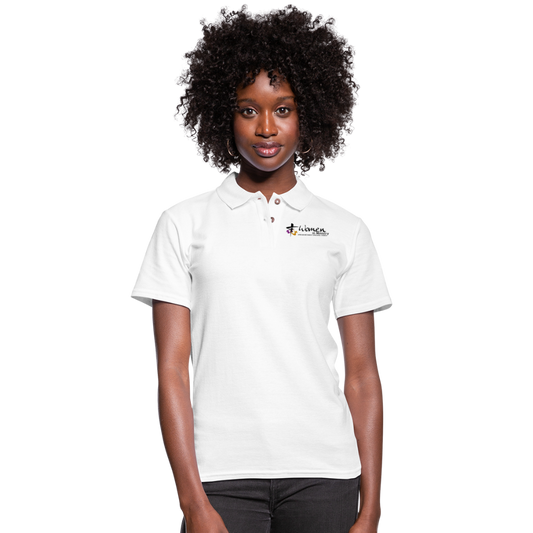 Women's Pique Polo Shirt - white