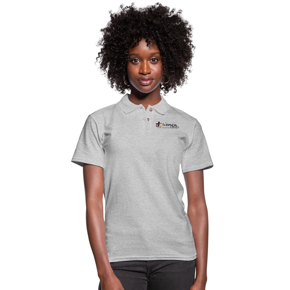 Women's Pique Polo Shirt - heather gray