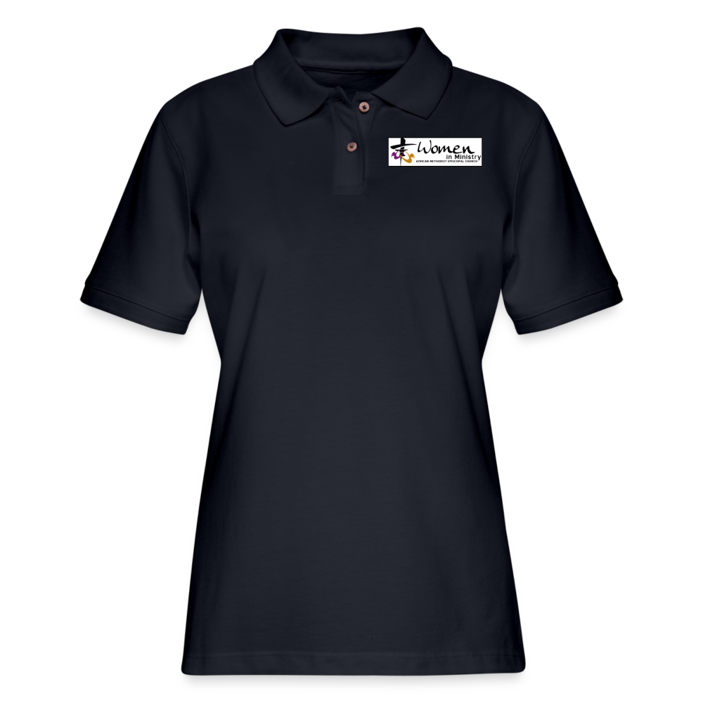 Women's Pique Polo Shirt - midnight navy