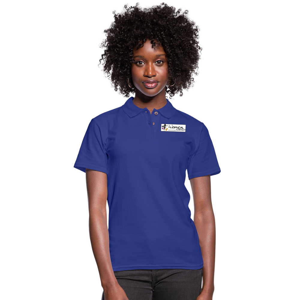 Women's Pique Polo Shirt - royal blue