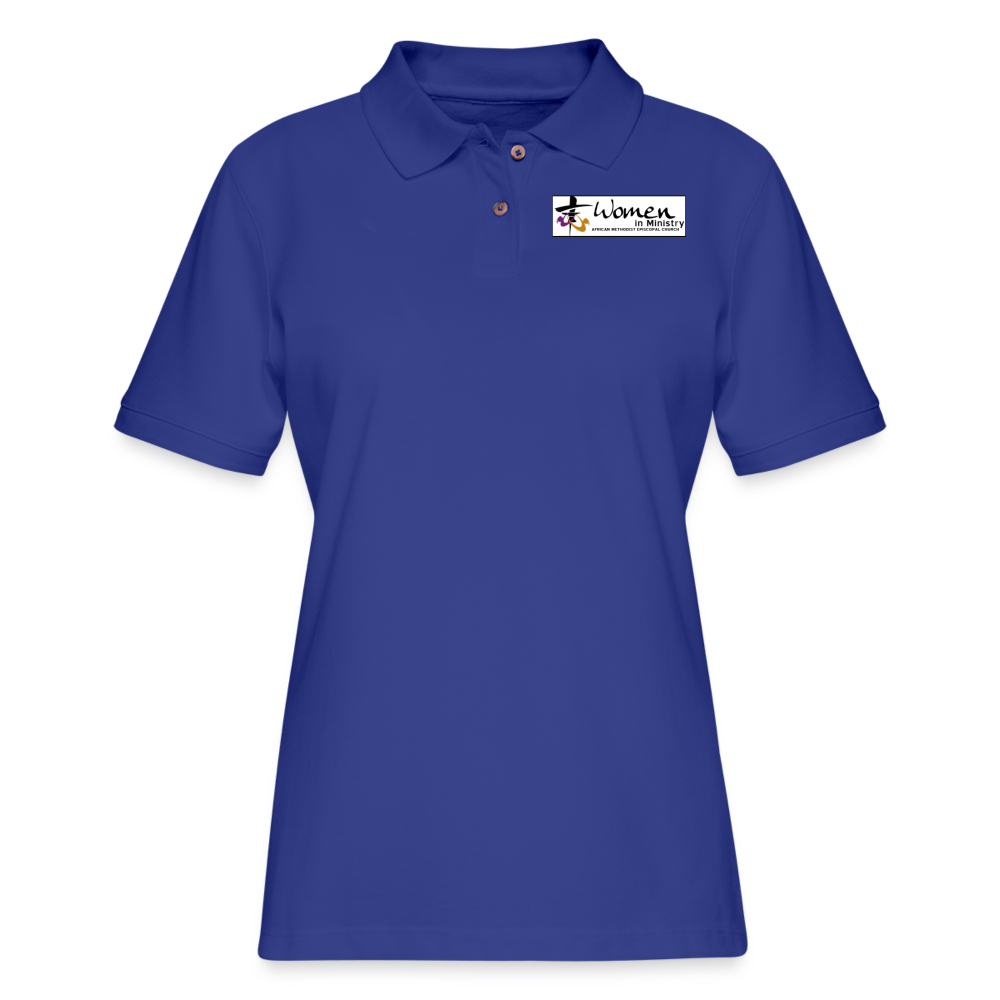 Women's Pique Polo Shirt - royal blue