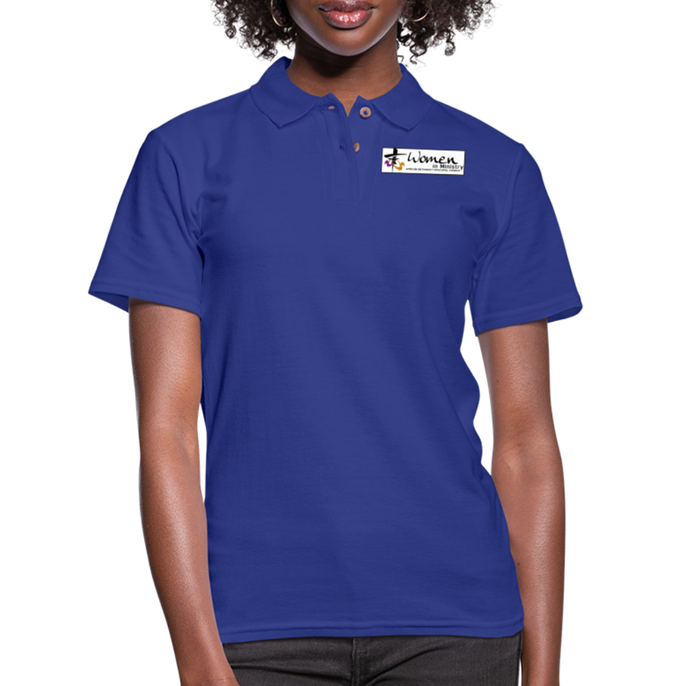 Women's Pique Polo Shirt - royal blue